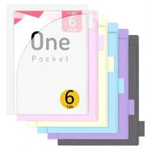 8 Pack 3 Ring Binder Dividers, 8 Tabs Macaroon Color Binder Dividers With Pockets For US Letter Size, Binder Dividers For School Office And Home Organization - Multicolor - View 3