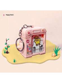 1pc 2025 New Flip Animation Toy, Dancing Wiggle Flip Book Cartoon Animation Keychain Backpack Pendant, Birthday Gift, Christmas Gift, Halloween Gift, Perfect Gift