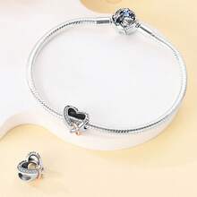 1Count Love Lock Two Pieces Set, Ring Pendant The Beauty Of The World Is Intertwined With You You Can Give Friends, Girlfriends, Lovers Valentine's Day, Halloween, Thanksgiving, Christmas, Anniversaries, Parties And Other Holiday Gifts