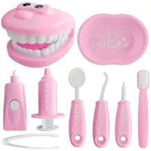 9pcs Plastic Dentist Simulation Game Set, Medical Tools Children Role Play Toys, Educational Puzzle Toys