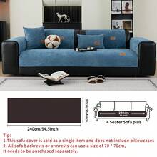 1 szt. Jednokolorowy, wodoodporny pokrowiec na sofę, skórzana etykieta, antypoślizgowy spód, przyjazny dla zwierząt, nie gubiący sierści, odpowiedni do sypialni, salonu, biura, wystroju wnętrz, pasuje do sof jednoosobowych, dwuosobowych, trzyosobowych, czteroosobowych i modułowych