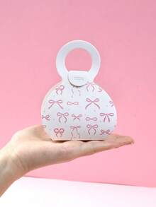 12pcs Pink Bow Gift Box, Candy Box, G Irl Birthday Decorations, Bow Birthday Decor, Birthday Box, Bow Party Handbag Gift Box, Gift Wrap, Pink Party Gift Packaging Box, Small Gift Bags, Gift For Woman, Goods Box, Kitchen Packaging, Birthday Favors, Wedding Decorations, Babe Shower Decoration, Gender Reveal Decoration,Gift Tags, Bow Decor, Christmas