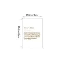 Tranh treo tường câu Kinh Thánh Giê-rê-mi 29:11, tranh in trên vải canvas màu be, tranh áp phích Kinh Thánh, trang trí màu hồng hình Chúa Giê-su, thích hợp cho phòng khách, phòng ngủ hoặc ký túc xá, có tùy chọn không khung hoặc có khung. - Nhiều màu - Xem 15