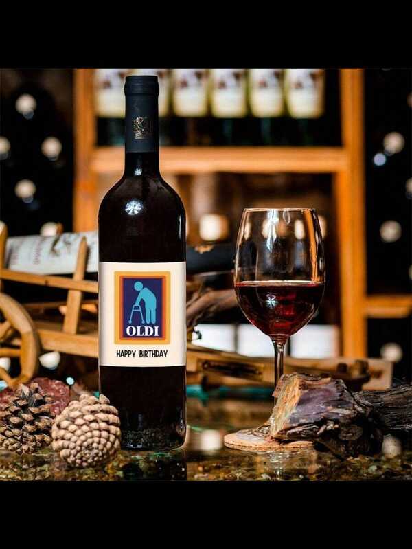 Funny Birthday Wine Bottle Labels - 4pcs Set, Unique Gift For Women & Best Friends, Self-Adhesive Vinyl Stickers, Perfect For 40Th, 50Th, 60Th Celebrations,Christmas Valentine Day