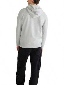 Men's Aero Logo Full Zip Hoodie-Arch - Light Heather Grey - View 4