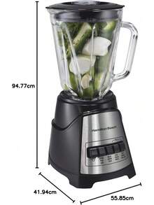 Beach Licuadora Power, con 12 Funciones, Vaso de Vidrio, 1.2 Litros, Negra (58148-MXR) - 1 - Ver 6