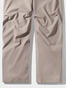 CAMEL CROWN Men's Outdoor Trousers Windproof And Waterproof Drawstring Pants Plus Fleece Warm Hiking Autumn And Winter - Desert Gray - View 3