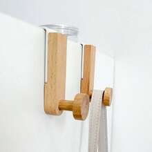 2pcs Iron Door Hook - Rustic Metal Over-The-Cabinet Hanger - Space Saving Closet Organizer For Robes & Bags - Farmhouse Home Decor