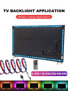 ONELEDWANGRX 1 pezzo Telecomando a 44 tasti con memoria per strisce LED per decorazione festa della mamma, set di strisce luminose RGB da 1m-15m/3,3ft-50ft a 5V USB, luce notturna a LED multicolore con fili di rame, adatta per retroilluminazione TV, illuminazione ambiente di soggiorno, camera da letto, barra luminosa al neon, effetto scintillante