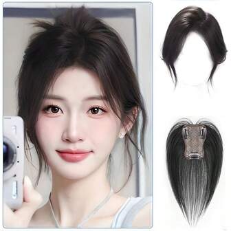 Butterfly Hairpiece With Middle Part And Bangs