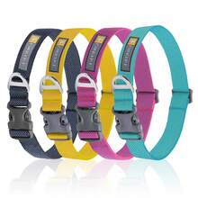 CP589——纯色宠物项圈，反光舒适，适合日常使用，高密度耐用特殊织带，毛皮友好型项圈。 - 彩色 - 查看 2