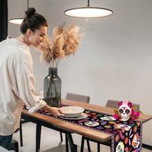 1 tấm khăn trải bàn, khăn trải bàn, đồ trang trí tiệc, đồ trang trí bàn, khăn trải bàn vải lanh hình đầu lâu phong cách Mexico, khăn choàng bằng vải bố chống thấm nước chống bẩn theo mùa ngày lễ Halloween Ngày của người chết, bảo vệ mặt bàn, trang trí ngày lễ cho gia đình, trang trí nhà cửa, quà tặng, trang trí bối cảnh, đồ dùng cho tiệc tiệc Halloween, trang trí nhà cửa, trang trí nhà bếp, trang trí Halloween, trang trí phòng, trang trí Giáng sinh, trang trí tiệc, đồ thủ công trang trí, đồ trang trí bàn làm việc, đồ trang trí bàn, quà tặng tiệc, đồ trang trí Halloween, đồ trang trí Giáng sinh, quà tặng Halloween, quà tặng Giáng sinh. - Nhiều màu - Xem 4