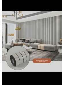 3D Self-Adhesive Wood Grain Wall Sticker, Vertical Groove Wall Panels, Easy To Install, Peel And Stick, Suitable For TV Backdrop, Living Room, Bedroom, Office, Ceiling, Wall Decor Wallpaper, 118.1in*15.75in - Multicolor - View 11