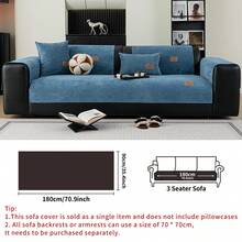 1 szt. Jednokolorowy, wodoodporny pokrowiec na sofę, skórzana etykieta, antypoślizgowy spód, przyjazny dla zwierząt, nie gubiący sierści, odpowiedni do sypialni, salonu, biura, wystroju wnętrz, pasuje do sof jednoosobowych, dwuosobowych, trzyosobowych, czteroosobowych i modułowych