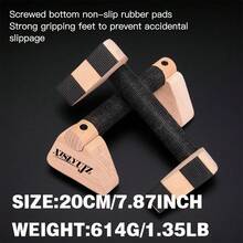 双杠 - 用于倒立训练、俯卧撑训练和徒手健身的木制健身器材 - 男士倒立块和俯卧撑把手 - 彩色 - 查看 13