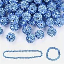 100pcs 10mm Shiny Disco Ball Beads - Shiny Yellow Plastic Beads, Reflective Surface, Suitable For Jewelry Making, DIY Crafts, Necklace And Earring Accessories, Jewelry Making Beads, Earring Components, Handmade Beads