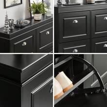 SoBuy FSR79-SCH Schuhschrank schmal mit 4 Klappen Schuhregal Schuhkipper mit 8 Ablageflächen Schuhkommode Schuhablage Schwarz BHT ca.: 105x82x24cm Schmaler Schuhschrank Schrank Schuhe Schuh Schrank Schuhaufbewahrung Schuhaufbewahrungsschrank Schuhaufbewahrungstruhe Schuhbank Schuhe Schrank Schuheschrank Schuhkasten Schuhkipper Schuhkommode Schuhregal Schuhregal Geschlossen Schuhregal Schmal Schuhregal Schmal Geschlossen Schuhschrank Schuhschrank Geschlossen Schuhschrank Hängend Schuhschrank Mit Türen Schuhschrank Schuhschränke Schuschrank Shoe Cabinet Aufbewahrungsbank Aufbewahrungsschrank Aufbewahrungstruhe Ayakkabı Dolabı Ayakkabılık Dolap Flurschrank Eingangsbereich Schwarz MDF (E1) 105x24x82 cm