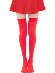 1 para damskich podkolanówek, wysokich skarpet na Halloween, wysokich pończoch do ud na imprezę cosplay