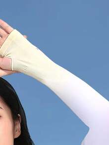 CAMEL CROWN Lightweight UV Protection Arm Sleeves, Suitable For Driving And Cycling, For Men And Women - Lemon Yellow - View 3