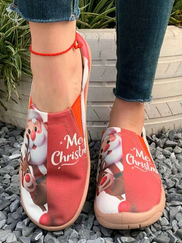 حذاء نسائي عصري جديد مطبوع عليه قلعة أرجوانية من الهالوين سهل الارتداء، حذاء مسطح كاجوال مريح وخفيف الوزن ومقدمة مستديرة وقاعدة ناعمة، مقاس كبير للطلاب، ربيع/خريف