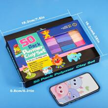 CiaraQ Small Block Polymer Clay Starter Kit, Oven Bake Clay, DIY Molding Clay, Great For Kids, Beginners