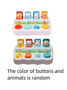 因果玩具 – 带按钮和颜色的益智玩具 – 颜色分类动物玩具 – 适合儿童、幼儿、婴儿 – 18 个月以上 – 弹出式玩具、婴儿玩具、幼儿玩具、男婴玩具、婴儿玩具、幼儿玩具、玩具、6 个月婴儿玩具、动物玩具、婴儿床玩具、婴儿玩具、男婴玩具、婴儿玩具、幼儿玩具、玩具、2 岁玩具