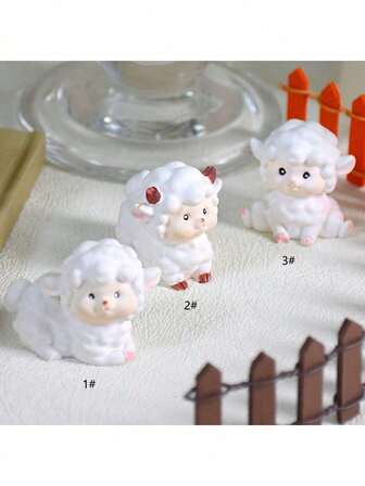 可爱绵羊硅胶模具 DIY 手工香薰蜡烛树脂石膏桌面装饰模具