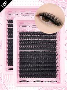 160/190/200 件簇状睫毛单根睫毛混合 8-16 毫米 C 卷睫毛延长簇状睫毛 DIY 睫毛延长在家睫毛簇、睫毛簇、单根睫毛、睫毛、假睫毛 - C - 查看 8