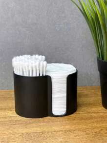 Cotton Swab Box Bathroom Storage Rack, Plastic Acrylic Canister To Organize Cotton Pads, Toothpicks, Hair Clips, Etc. - Multicolor - View 7