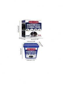 100g Stainless Steel Cleaning Paste, Magic Cleaning Paste, Kitchen Cleaning Agent Rust Remover. Effectively Removes Grease And Stains, Quickly Dissolves Oil Residue At The Bottom Of Pots, Restoring Cookware To A Clean State.