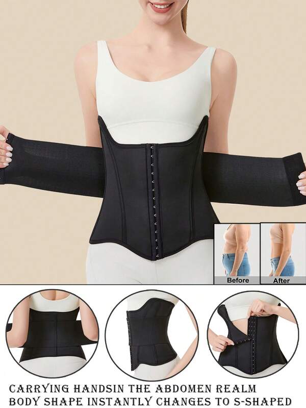 1 Stück Bauchband in Große Größen, Schlankheits-Taillenmieder, doppellagig verstärkter Taillenformer