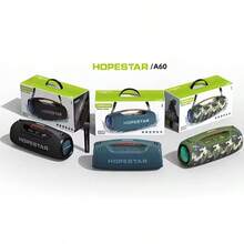 HOPESTAR bocinas de bluetooth,Bocina Bluetooth portátil,bocinas de bluetooth sonido fuerte,graves profundos estéreo de 100 W, bocinas de bluetooth grandes,Altavoz sonido potente, altavoz inalámbrico para fiestas en interiores y exteriores, ideal para camping, playa, fiestas, compatible con TWS/USB/tarjeta TF/AUX - Azul - Ver 13