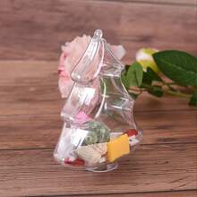 High Transparency Christmas Tree Christmas Ball Festive Decoration Hollow Plastic Ball Cross-Border Christmas Candy Box