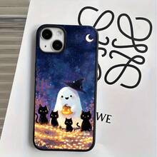 Fundas y carcasas protectoras con diseño de calabazas de Halloween y orificios grandes, compatibles con phone 16 Pro Max, 16, 15 Pro, 14, 14 Plus/14 Pro Max, 13, 13 Pro, 12 Pro, 11/11 Pro. Regalos para cumpleaños y festividades - Negro - Ver 4