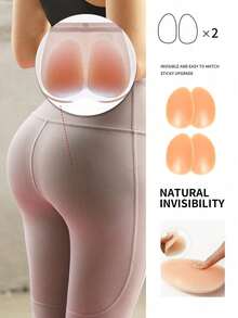 2/1 Pair Of Silicone Fake Buttocks (Need To Match With Underwear), Suitable For Women With A Perky Butt, Beautiful Butt Fillers, Perky Butt, Can Be Matched With Shaping Buttocks Pants - Multicolor - View 12