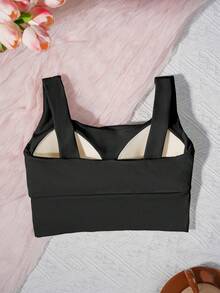 Yoga Tank Tops Breathable Sports Bra With Shockproof And Gathered Function Giving You A Beautiful Back Shape Workout Tank Gym Top - Black - View 2