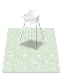 1 Stück Baby Spritzschutz Bodenmatte mit Hasenprint für unter den Hochstuhl/Basteln/Handwerken, wasserdichte rutschfeste Futter-, Spritz- und Verschüttmatte, waschbare tragbare Picknick-Matte und Tischdecke - Verschiedenfarbig - Übersicht 2