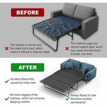 Imperius Heavy Duty Sofa Bed Support Board, Pull Out Couch Mattress Board, No Assembly Needed,Queen Size58''x76''