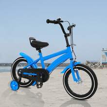 14'' Children's Bike, Learning Bike For Children - Blue, Suitable For Children Height 100-115cm - Blue - View 6