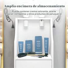 Organizador portátil para estética barbería | Carrito auxiliar 3 cajones 80cm | Gran capacidad para hogar o salón, ideal para peluqueros independientes o áreas de cuidado capilar en casa - Multicolor - Ver 6