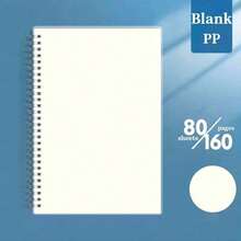 3PCS Transparent PP Cover Notebook, 160 Pages Of A5/B5 Grid/Blank/Line Spiral Notebooks, Coil Notebook,Made With High-Quality Acid-Free Paper, Suitable For Bullet Journaling, Sketching, Double Wire Binding, And Ideal For Students And Office Supplies,Back To School Supplies Back To School - A5 Horizontal Lines 3PCS - View 8