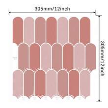 4/10/20 piezas Pegatinas de pared creativas 3D de mosaico de plumas - Resistentes al aceite y a la humedad, autoadhesivas, para azulejos de cocina y baño - Apropiadas para salpicaderos, renovación de paredes, decoración de paredes de baño y decoración de comedores