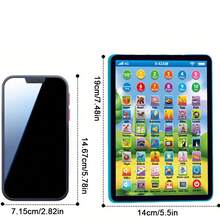 Kids English Learning Pad Toy/Tablet Toy Interactive Toddler Toys With Words Numbers Alphabets Music English Electronic Educational Toy For Preschool Boys & Girls Back To School Gift - Multicolor - View 9