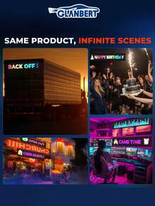 GLANBERT Halloween Thriller: Light Up Your Car! - 1 Set Of 79-Inch Truck Car Demon Eye LED Pixel Panel Light, APP Control, Soft Light Foldable, Rolling Lights, Suitable For Windshield, 12V/24V, New Car LED Soft Light Screen Lamp, Ultra-Thin Dynamic Demon Eye Light, Customizable Mobile App Control - Multicolor - View 7