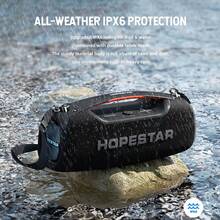 HOPESTAR bocinas de bluetooth,Bocina Bluetooth portátil,bocinas de bluetooth sonido fuerte,graves profundos estéreo de 100 W, bocinas de bluetooth grandes,Altavoz sonido potente,  altavoz inalámbrico para fiestas en interiores y exteriores, ideal para camping, playa, fiestas, compatible con TWS/USB/tarjeta TF/AUX - Verde - Ver 5