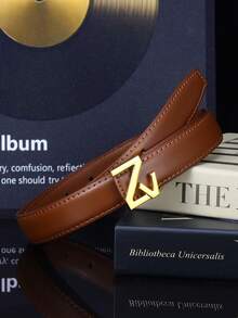 1/2pcs Internet Celebrity's Same Style Women's Belt Buckle Light Luxury Simple High-End Versatile Women's Belt New Design Belt