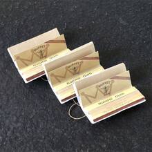 1/3 Pack, 1 1/4" Self-Adhesive Tip Rolling Papers, 78mm Length Brown Semi-Transparent Rolling Papers, 50 Sheets/Pack, Smoking Accessories