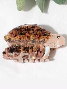 1/2pcs Cute Ocean Element Simulation Turtle Hair Clip, High-End Hair Claw For Ponytail, Painless Fixing Clip For Daily Outing, Dating, Beach Vacation, Themed Events, Holidays, Valentine's Day, Halloween, Thanksgiving, Birthday, Creative Gift Fall Fashion Claw Clips Autumn Hair Accessories Elegant Hair Clutch Clips For Hair Winter