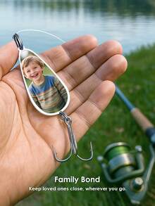 Personalized Fishing Lures, Custom Fishing Lures, Fishing Enthusiast Gifts, Fishing Hooks, Fishing Accessories, Personalized Fishing Gear, Retirement Gifts, Personalized Fishing Supplies, Fishing Lures, Fishing Hooks, Carved Fishing Pattern, Fishing Gifts For Men, Father's Day Gifts, Retirement Gifts - Silver - View 2