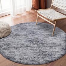Runder Teppich, weicher Wohnzimmerteppich 120 cm, 160 cm, einfacher teppich Wohnzimmer rund, runder Teppich 120 Durchmesser, 160 Durchmesser, kleiner runder Teppich, plüschiger teppich Schlafzimmer,runder Teppich flauschig geeignet für Wohnzimmer, Schlafzimmer, Spielzimmer, Schlafsaal, Sofa, Jugendzimmerdekoration, Arbeits- und Unterhaltungsbereich, leicht zu reinigen, moderner runder Teppich geeignet zum Schaffen einer gemütlichen Atmosphäre, verwendet in deko Schlafzimmerdekoration.